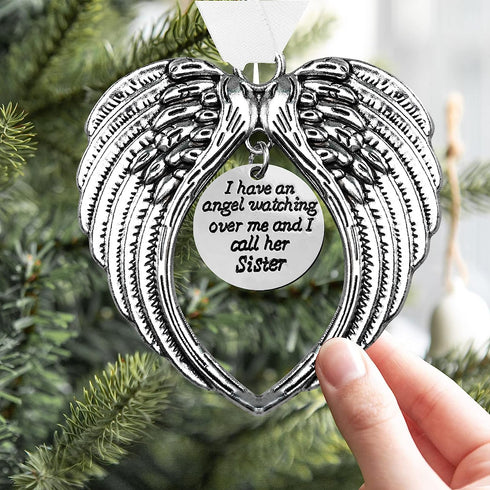 Christmas Memorial Hanging Ornaments Angel Wings
